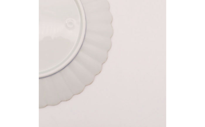 【有田焼】染付芙蓉手菊型6寸皿（2点セット） / 食器 / 佐賀県 / 株式会社深海三龍堂 [41APAD030]