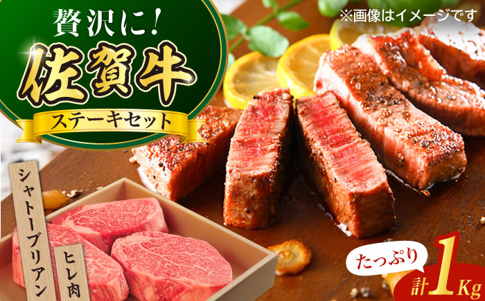 佐賀牛シャトーブリアン400g（2枚）ヒレステーキ600g（3枚） / 牛肉 / 佐賀県 / やま田商店 [41AAAR004]
