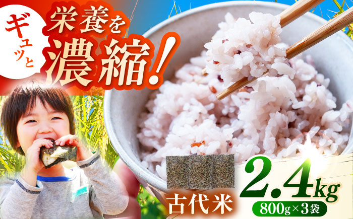 佐賀県産古代米3色MIX 計2.4kg（800g×3袋）/ 健康志向 / 佐賀県 / 旬菜舎さと山 [41AABM008]