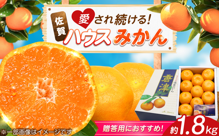 佐賀県ハウスみかん約1.8kg / みかん 蜜柑 果物 フルーツ 柑橘 唐津 九州 / 佐賀県 / リフルット株式会社 [41ABAA024]