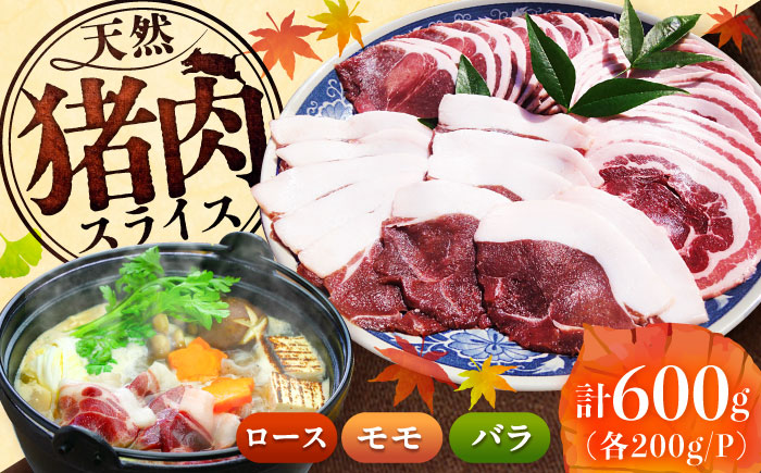 天然いのしし肉スライス 600g / 佐賀県 / ジビエ唐津 [41ABAG004]