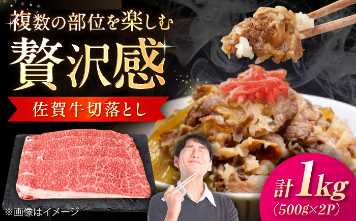 佐賀牛 切り落とし 1kg （500g×2P） / 牛肉 / 佐賀県 / 織田精肉店 [41ADAB007]