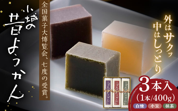 昔ようかん400g×3本詰 / 羊羹 / 佐賀県 / 有限会社八頭司傳吉本舗 [41AHAB003]