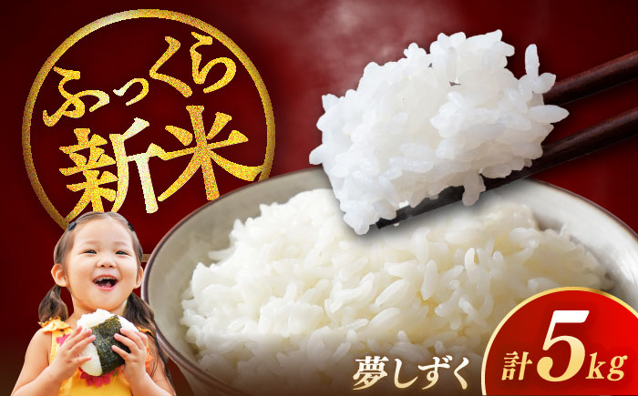 【ロマ佐賀】令和7年産 夢しずく5kg 白米 / 精米 / 佐賀県 / 白川製茶園 [41AIAB016]