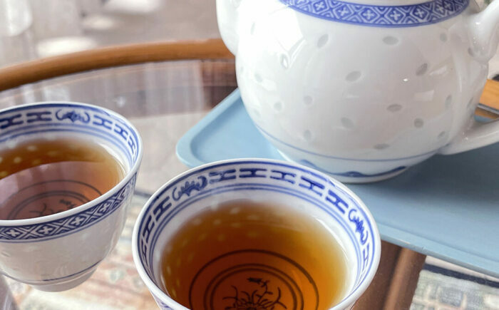 【全12回定期便】伝統の釜炒り製法の嬉野茶！「葉と日と火」 釜炒烏龍茶 2種（赤/青）飲み比べセット（ティーバッグ） / お茶 / 佐賀県 / 株式会社テンフィールド [41AIAC016]