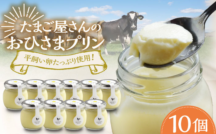 平飼いたまご使用！たまごやさんのおひさまプリン 10個 / スイーツ / 佐賀県 / 本間農園 [41AJAA005]