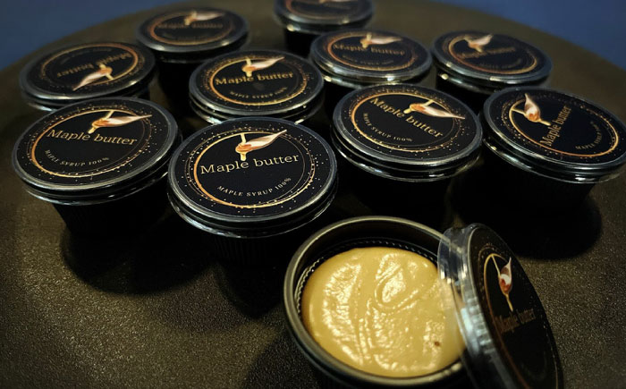 【砂糖・乳製品不使用のグルテンフリースプレッド】Maple butter（メープルバター） 個包装10g×32個 / 佐賀県 / どんどん良くなる [41ANAA015]