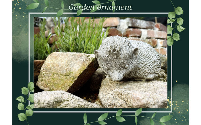 【お庭の引き立て役】ハリネズミのオブジェ / ガーデニング雑貨 / 佐賀県 / どんどん良くなる [41ANAA018]