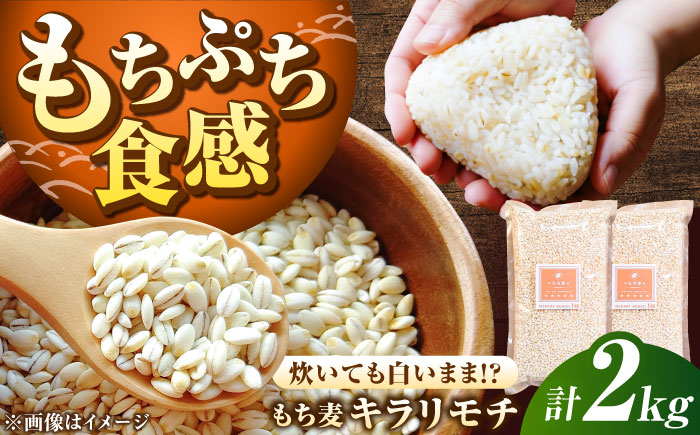 もち麦 キラリモチ 2kg（1kg×2袋）/ 佐賀県 / 大塚米穀店 [41ANAD005]