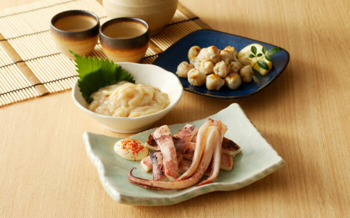 お酒が進む！イカの珍味 3点セット（塩辛/とんび/一夜干し） / いか / 佐賀県 / 丸福水産 [41AOCS008]