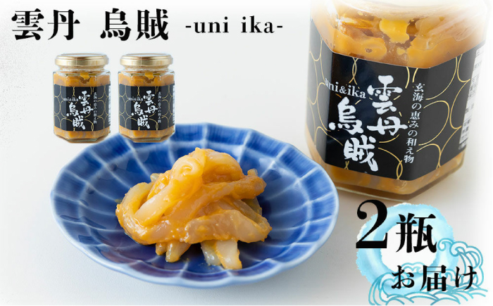 海魚の雲丹烏賊（うにいか） 計260g（130g×2瓶） / いか / 佐賀県 / 海魚 [41AOCS027]