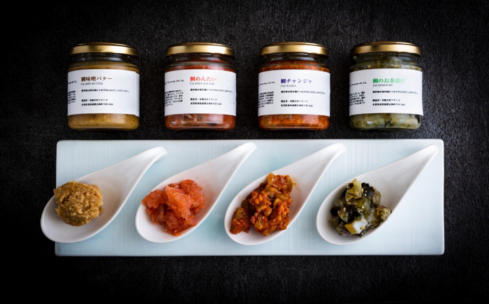 鯛のわん 奇跡のごはんのお供 各110g×4種（味噌バター・めんたい・チャンジャ・お茶漬け） / 惣菜 / 佐賀県 / マキハラ [41AOCS043]