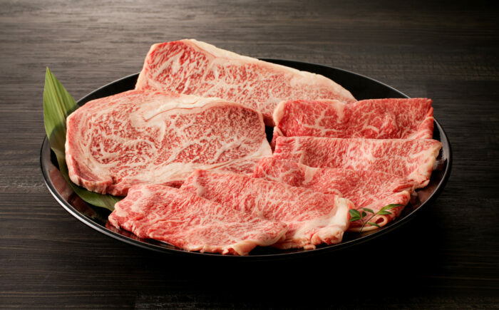 佐賀牛サーロインステーキ計400g（200g×2パック）と佐賀牛サーロインスライス300g 食べ比べセット / 牛肉 / 佐賀県 / 上場食肉 [41AOCS058]