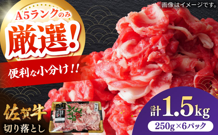 佐賀牛切り落とし 計1.5kg（250g×6パック） / 牛肉 / 佐賀県 / 株式会社中山牧場 [41AOCW019]