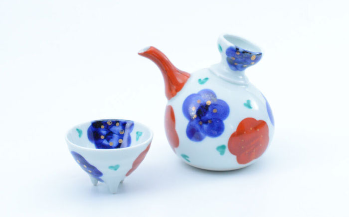 【ロマ佐賀】【有田焼】このはな徳利盃セット / 食器 / 佐賀県 / 株式会社まるぶん [41APCD064]