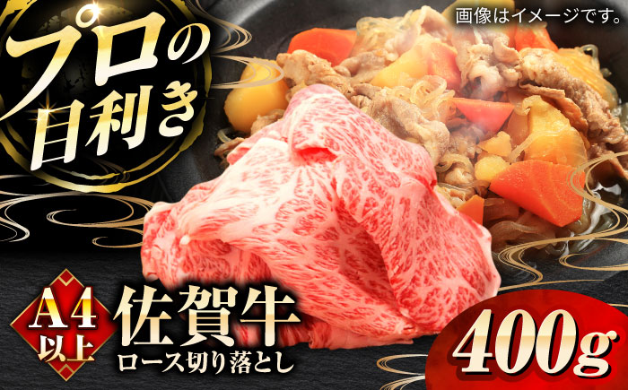 佐賀牛ロース切り落とし400g / 牛肉 / 佐賀県 / 田中畜産牛肉店 [41ARAA007]