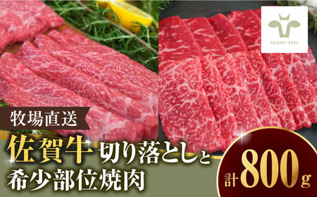 【ロマ佐賀】至福の切り落とし500gと希少部位焼肉300g / 牛肉 / 佐賀県 / 有限会社佐賀セントラル牧場 [41ASAA095]