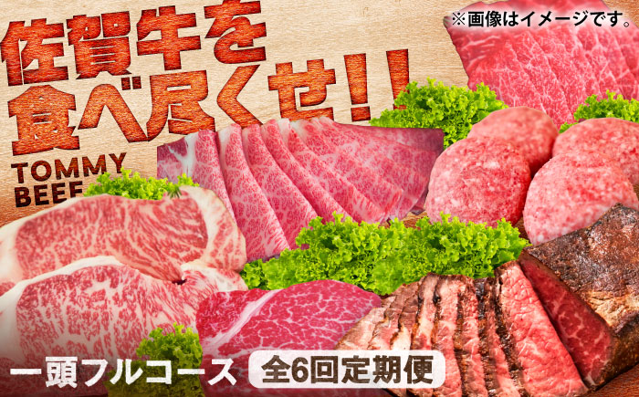 【ロマ佐賀】【全6回定期便】佐賀牛一頭フルコース定期便 / 牛肉 / 佐賀県 / 有限会社佐賀セントラル牧場 [41ASAA309]