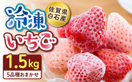 【2026年発送分 先行予約】冷凍いちご おまかせ詰め合わせ 1.5kg / フルーツ / 佐賀県 / 岸川農園 [41ASAG001]
