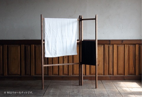 タオルラック大（ウォールナット）：C144-007