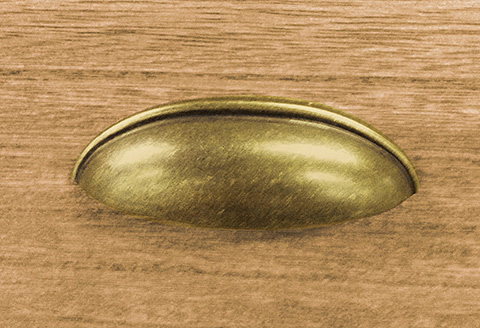 桐たんす ロッキングチェスト クローバー4段：C197-004