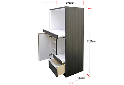 60レンジ台 クオーネ（DB）【諸富家具】：C103-012