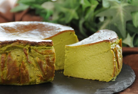 八女抹茶 バスクチーズケーキ：A080-004