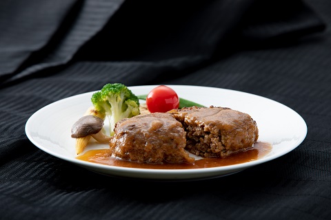 シャトー文雅　黒毛和牛「生」ハンバーグ6個（ソース付）：B190-022