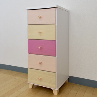 40チェスト5段 スプラウト【諸富家具】：B680-001