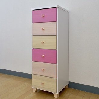 40チェスト6段 スプラウト【諸富家具】：B740-005