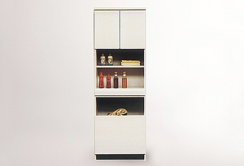 60幅ランドリー収納（白）【諸富家具】：C139-011