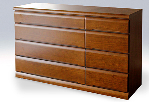 150LC無垢材使用チェスト蓮（BR）【諸富家具】：C193-003