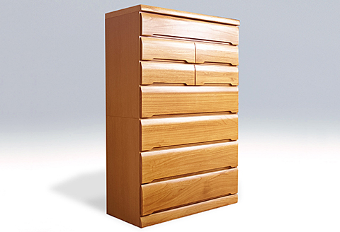 100HC無垢材使用チェスト蓮（NA）【諸富家具】：C193-004