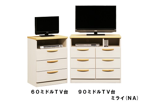家具 TV台 収納 北欧風 60ミドルTV台ミライ【諸富家具】：B700-001