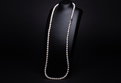 8.5-9アコヤ真珠バロックロングネックレス：C440-002