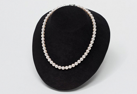 42cm真円系アコヤ真珠ネックレス：C454-001