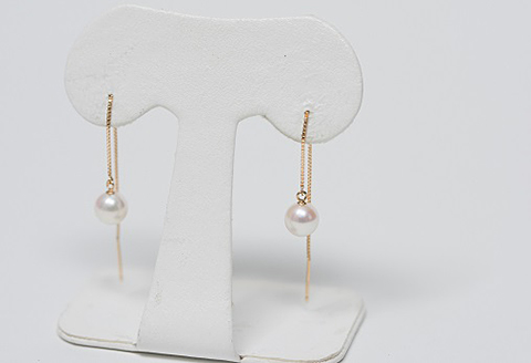 クールなアコヤパール・アメリカンピアス：C176-013