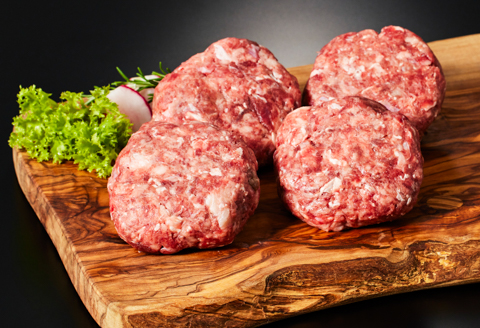 【定期便6回】【牧場直送】佐賀牛ハンバーグステーキ 4個 ：B690-013