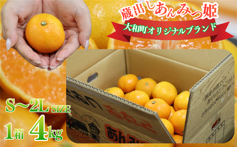 【1月下旬～3月発送】数量限定 佐賀みかん 蔵出しあんみつ姫 佐賀市大和町産 温州みかん：B150-078