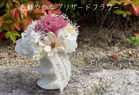 ドライフラワーポット ピンク 母の日におすすめ：B175-008