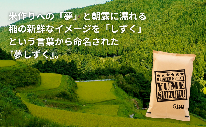 五つ星お米マイスターが厳選！【新米】令和7年産 佐賀県産 夢しずく 白米 5kg おこめ 米 ：B175-018