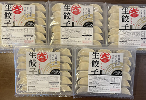 佐賀産「肥前さくらポーク」を100％使用した餃子5Pセット（合計90個）：B220-032