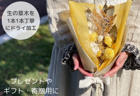 選べるお色ドライフラワーカラーブーケ Sサイズ：B250-009