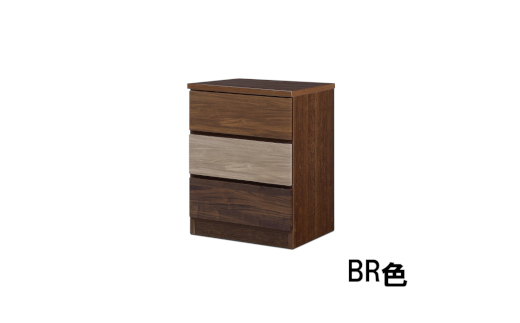 スリムチェスト ワルツ 幅50-3段 隙間収納【諸富家具】：B780-002