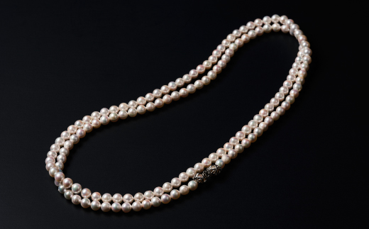 7.5-8アコヤ真珠120cmセミバロックロングネックレス ジュエリー アクセサリー ネックレス 真珠 パール 美穂野 佐賀市 ：C440-007