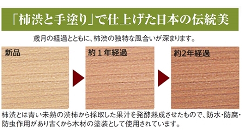 桐たんす 総桐柿渋染めチェスト PA-1005：C149-016