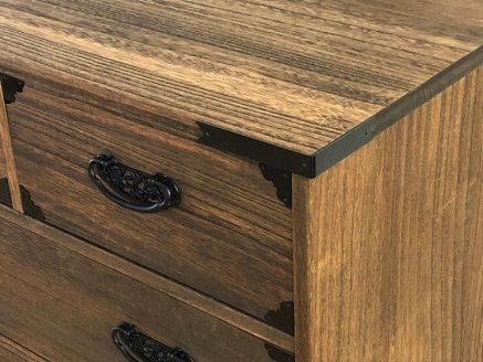 桐たんす 総桐民芸タンス日和 120幅3段：C247-005