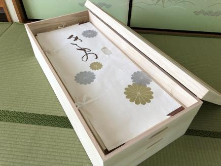 桐たんす 着物収納の定番 桐箱3段 KR-9M：B580-005