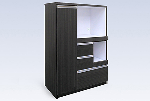 90レンジ台 クオーネ（DB）【諸富家具】：C139-005