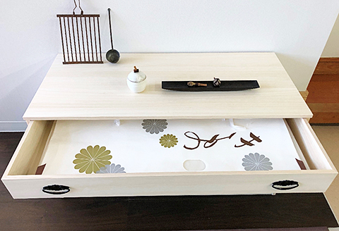 桐たんす 総桐衣裳タンス 6段：C146-007